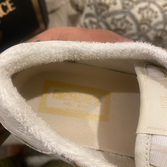Fendi Women's White and Gold Sneakers. LIMITED ADDITION. - Picture 5 of 13